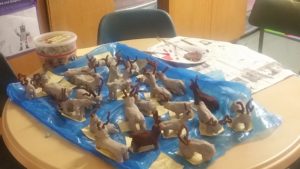 6th Class Reindeer Art